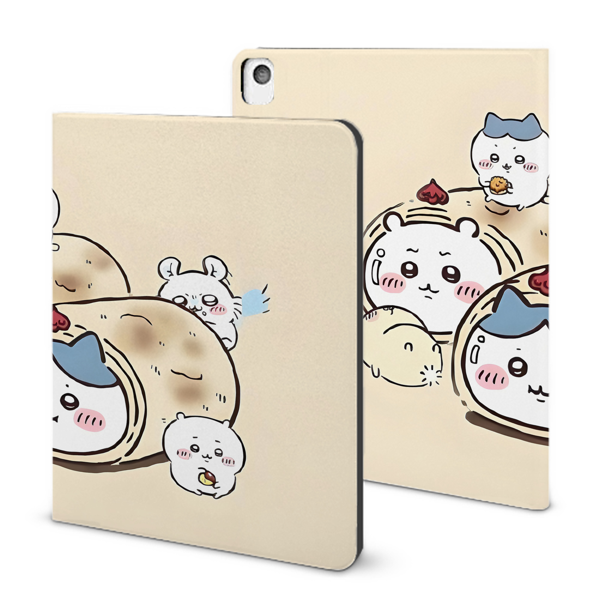 （画像用） ちいかわ Chii-kawa IPadケース ペンホルダー付き ブックスタイルデザイン